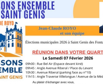 Réunion dans votre quartier le samedi 7 février 2026 cover