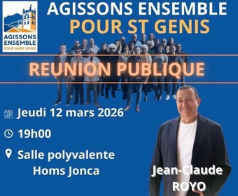 Réunion publique Jeudi 12 mars à 19H Salle polyvalente Homs-Jonca cover