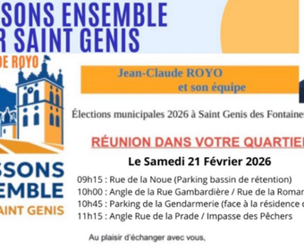 Réunion dans votre quartier le samedi 21 février 2026 cover