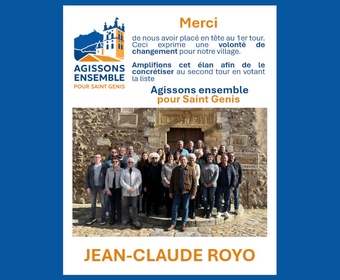 🙏🏻 MERCI ! Dimanche, avec 42,70 % des voix, vous avez placé notre liste en tête au premier tour de cette élection municipale. cover